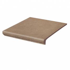 Клинкерная ступень с капиносом простая Paradyz Mattone Sabbia Brown 300х330х38