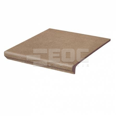 Клинкерная ступень с капиносом простая Paradyz Mattone Sabbia Brown 300х330х38