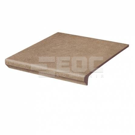 Клинкерная ступень с капиносом простая Paradyz Mattone Sabbia Brown 300х330х38