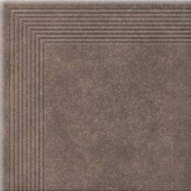 Клінкерна кутова сходинка Cerrad Cottage cardamon 300x300x9