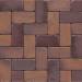 Тротуарна клінкерна бруківка 04SG Rotbraun Bunt Spezial Gerumpelt 200x100x52