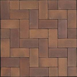 Тротуарная клинкерная брусчатка 07 Herbstlaub 200x100x40