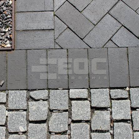 Тротуарная клинкерная брусчатка 15 Schwarz Bunt Edelglanz 240x55x52