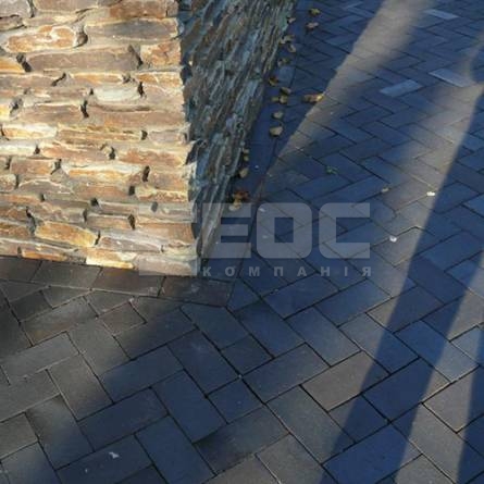 Тротуарна клінкерна бруківка 15 Schwarz Bunt Edelglanz 200x65x52