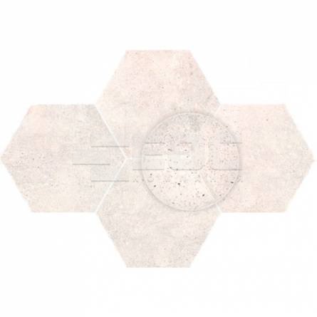 Плитка Stargres Grey Wind Light Mosaic Hexagon Rect 283x408x10