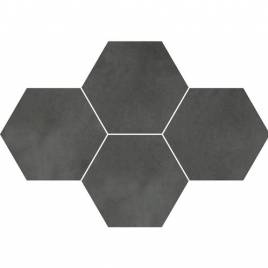 Плитка Stargres Town Antracite Mosaik Hexagon Rect 283x408x10