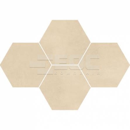 Плитка Stargres Town Beige Mosaik Hexagon Rect 283x408x10