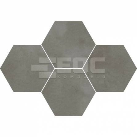 Плитка Stargres Town Grey Mosaik Hexagon Rect 283x408x10