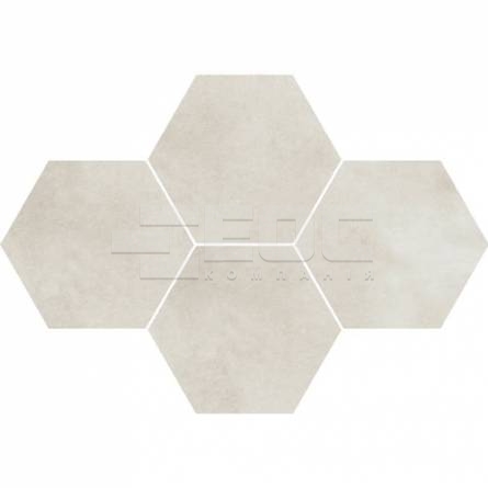Плитка Stargres Town Soft Grey Mosaik Hexagon Rect 283x408x10