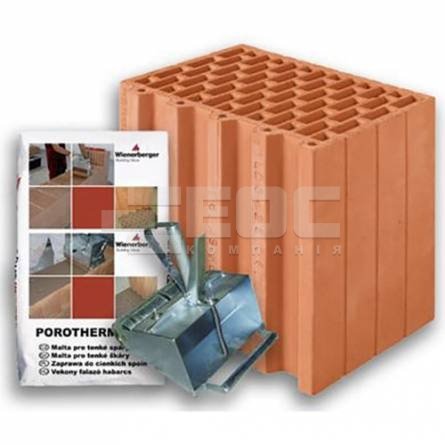 Керамический блок Porotherm 30 R Profi
