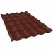 Металочерепиця ARAD Classik RAL 3005 РЕ 0,5 мм. У