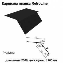 Карнизная планка Retroline RAL 033 PEMA 0,45 мм