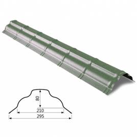 Коньок Omega великий RAL 023 PEMA 0,5 мм
