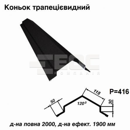 Коньок трапецієвидний RAL 033 PEMA 0,5 мм
