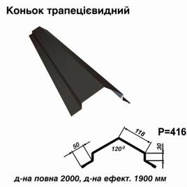 Коньок трапецієвидний RAL 033 PURMAT 0,5 мм