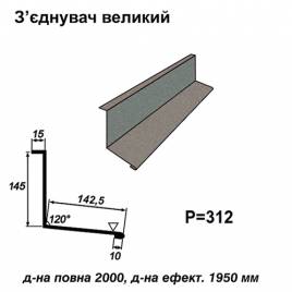 Соединитель большой RAL 023 PEMA 0,45 мм