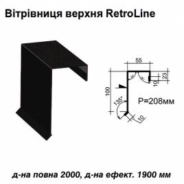 Ветровая планка верхняя Retroline RAL 033 PEMA 0,5 мм