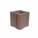 Пустотелый блок столб Коричневый 300х300х300