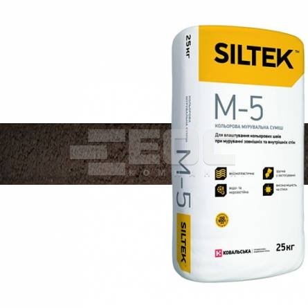 Кладочная смесь для лицевого кирпича Siltek М-5 Plus Венге