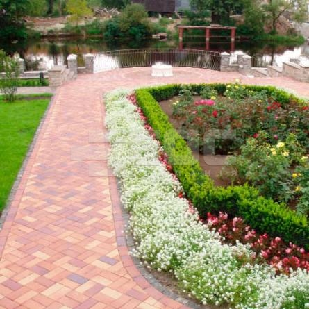 Тротуарная клинкерная брусчатка ABC Herbstlaub-geflammt 200x100x45