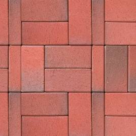 Тротуарная клинкерная брусчатка ABC Recker-bunt 200x100x45