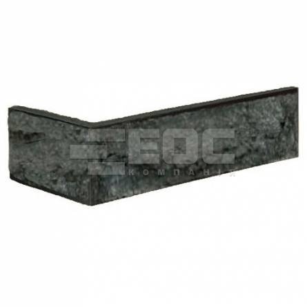 Угловая фасадная плитка Графит L 13 250/120х40х25 Good Brick