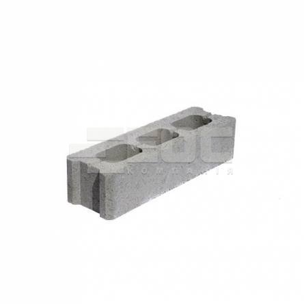 Заборный блок Черный 390х88х120