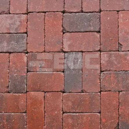 Тротуарная плитка Кирпич Роттердам Антик 250х120х65 (полный прокрас) Красный
