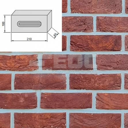 Екатеринославский кирпич ручной формовки Сливовый WDF 210x100x65 