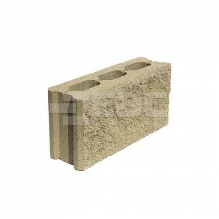 Заборный блок колотый Оливковый 390х190х120