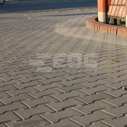 Тротуарная плитка Двойное Т Серый