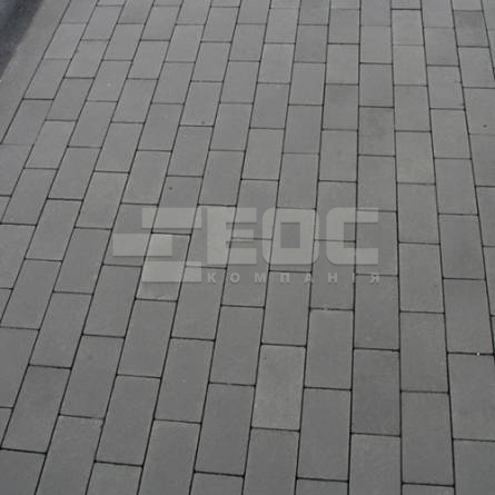 Тротуарна плитка Цегла стандартна без фаски 200х100х60 Сірий