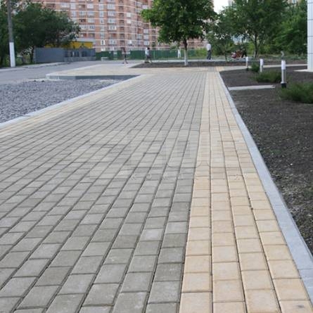 Тротуарная плитка Кирпич стандартный 200х100х80 Персиковый