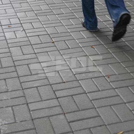 Тротуарна плитка Цегла стандартна 200х100х60 Сірий