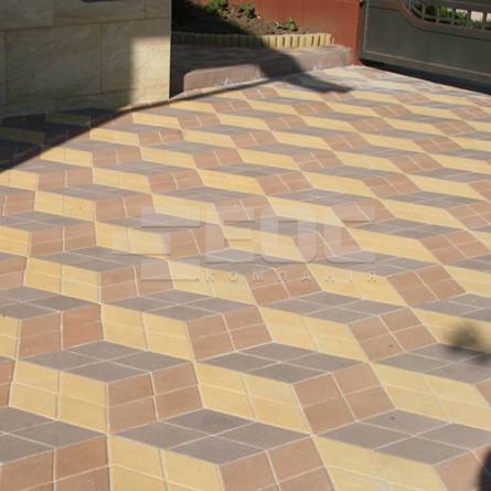 Тротуарна плитка Ромб 150х150х60 Жовтий