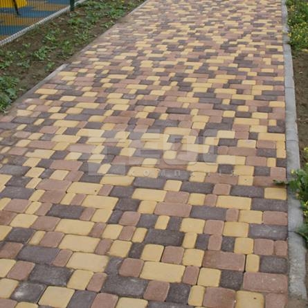 Тротуарна плитка Старе місто 40мм Коричнева