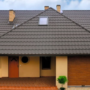 Дизайн кровли из металлочерепицы