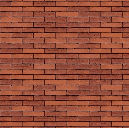 Фасадна плитка ручного формування 221 B0 Becton Red DF 210x20x65